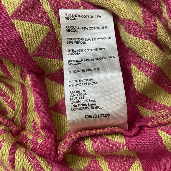 Maeve Anthropologie Dominique Tunic Dress Tassel Tie Neck Pockets Pink Size XS - Picture 11 of 14